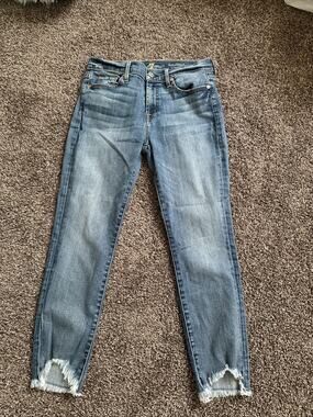 Seven for All Mankind Jeans Womens 25 Roxanne Ankle Skinny Dark Wash Denim Blue